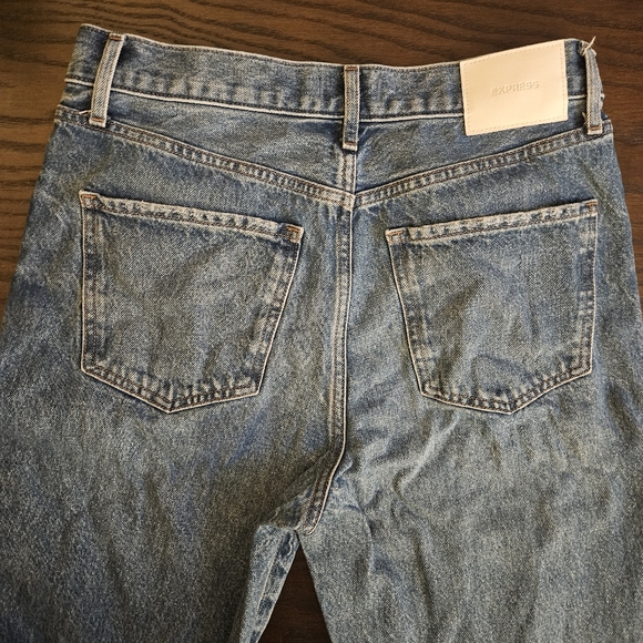 Express Straight Ankle High Rise Jeans Size 8 Long - Picture 8 of 9